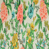 Bloomfield Secret Garden Fabric—Multi-Color Floral—Window Curtain—100% Cotton—Sold by The Yard—54" Inches Wide